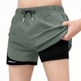 thumbnail image 3 of Jinhomg Boys Running Shorts with Liner Quick Dry Athletic Shorts Gym Biker Shorts 2 in 1 Wokout Shorts Lightweight Outdoor Sportswear 7-17 Years, 3 of 9