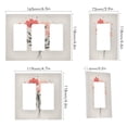thumbnail image 2 of Yayeee Rocker Switch Wall Plate 2-Gang 4.7"x4.6" Home Decorative Outlet Cover, Pink Flower, 2 of 6