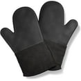 thumbnail image 4 of HEETLY 12.5-Inch Waterproof Silicone Oven Mitts, 1-Pair Set, 480°F Heat Resistant, Black, 4 of 6
