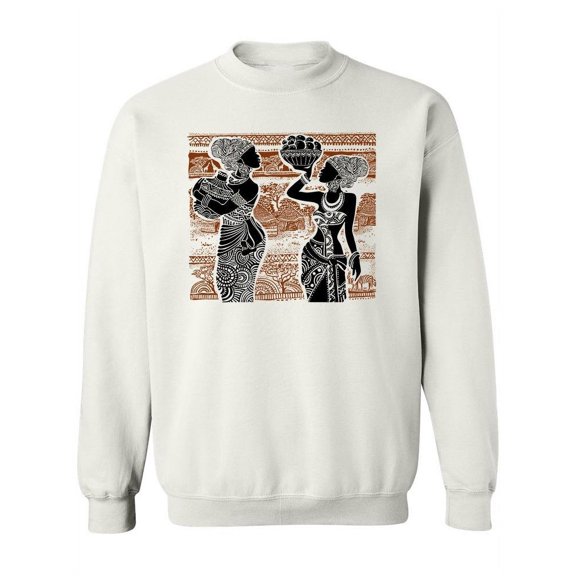 Women In The Savanna Sketch Sweatshirt Women -Image by Shutterstock, Female 3X-Large