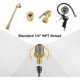thumbnail image 4 of 2-Pack Brass Air Inflator Adapter, 1/4" NPT Male to Standard Schrader Valve Male Connection, 4 of 5