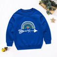 thumbnail image 2 of Otqutp Kids Fashion Blouse Toddler Boys Girls Sweater Autumn/Winter Rainbow Print Long Sleeve Round Neck Sweater Party Birthday School for 3 to 14 Years, 2 of 4