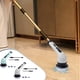 thumbnail image 1 of Depurador eléctrico inalámbrico con 9 cabezas de cepillo - varilla de extensión de 37,4 pulgadas, batería de 2000mAh, 2 velocidades para limpieza de azulejos de baño y cocina, 1 of 9