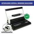 thumbnail image 2 of S25A Coilbind Coil Punch & Binding Machine Free Crimper & 8mm Plastic COILS Box of 100pcs, 2 of 9