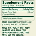 thumbnail image 2 of Spring Valley Ginger Root Dietary Supplement Capsules for Digestive Health, 550 mg, 100 Count, 2 of 10
