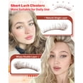thumbnail image 3 of Extensiones de pestañas Zegaine Short Brown Lash Clusters, 144 unidades, 3 of 8