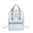 lulshou Backpack for School,Clear Backpack Heavy Duty PVC Transparent