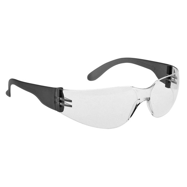 Portwest - Gafas de Seguridad (Transparente, Negro)