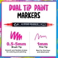 thumbnail image 2 of Marcadores de pintura acrílica Coogert 30 colores de doble punta, 2 of 6