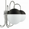 thumbnail image 5 of Modway Stellar 5-Light Chandelier in Opal Polished Nickel, 5 of 7
