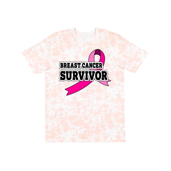 Inktastic Breast Cancer Survivor with Pink Ribbon T-Shirt