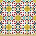 thumbnail image 2 of Moroccan Fabric by the Yard, Continuous Modernized Traditional, Decorative Upholstery Fabric for Sofas and Home Accents, Marigold Multicolor by Ambesonne, 2 of 5