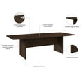 thumbnail image 5 of BBF 96"W Boat Shaped Engineered Wood Conference Table in Black Walnut, 5 of 6