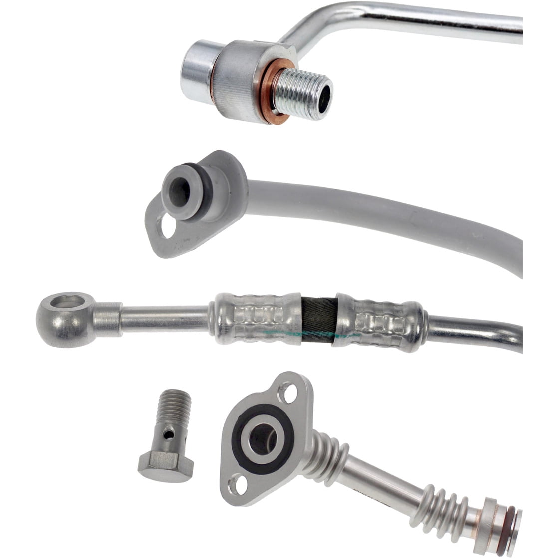 Dorman 667-024 Turbocharger Coolant and Oil Supply / Return Line Kit for Specific Ford / Lincoln Models