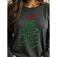 thumbnail image 3 of Christmas Graphic Long Sleeve T-Shirt, Cute Streetwear Autumn Top, 3 of 3