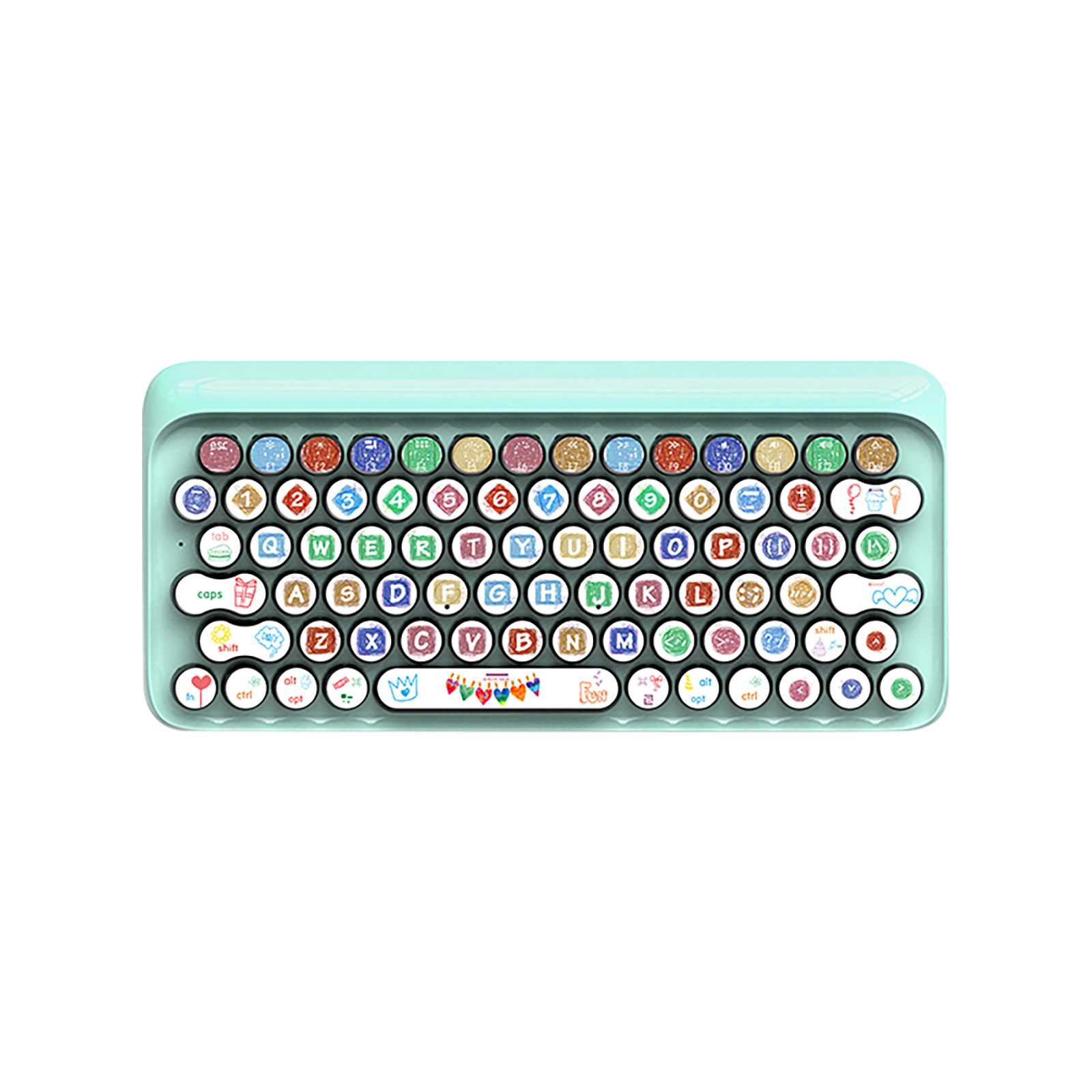 LBECLEY Lighted Keyboards for Computers Keycap Cute Creative Keyboard Keys Sticker 104 Desktop