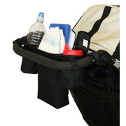 JL Childress Cups 'N Cool Stroller Console Organizer. Black, Adult Use.