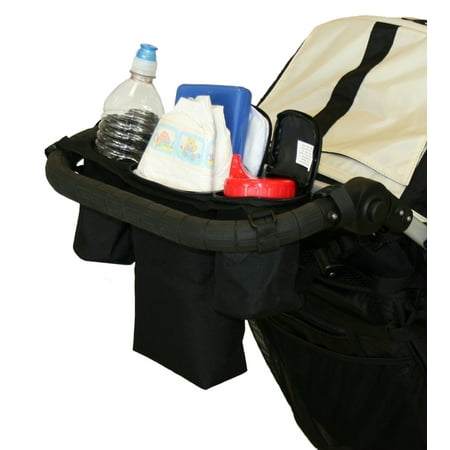 JL Childress Cups 'N Cool Stroller Console Organizer. Black, Adult Use.