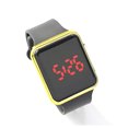 thumbnail image 1 of Bearachild Reloj deportivo Digital para mujer y hombre, relojes digitales deportivos informales y de moda, LED cuadrado Electrónica correa roja + blanca, 1 of 5