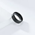 thumbnail image 2 of HIJONES Men's Stainless Steel Brushed Matte Ring 8mm Wedding Band Comfort Fit Black Size 8, 2 of 5