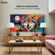 thumbnail image 4 of Cuadro Decorativo Canvas Lobo Luna Llena 140x70, 4 of 4