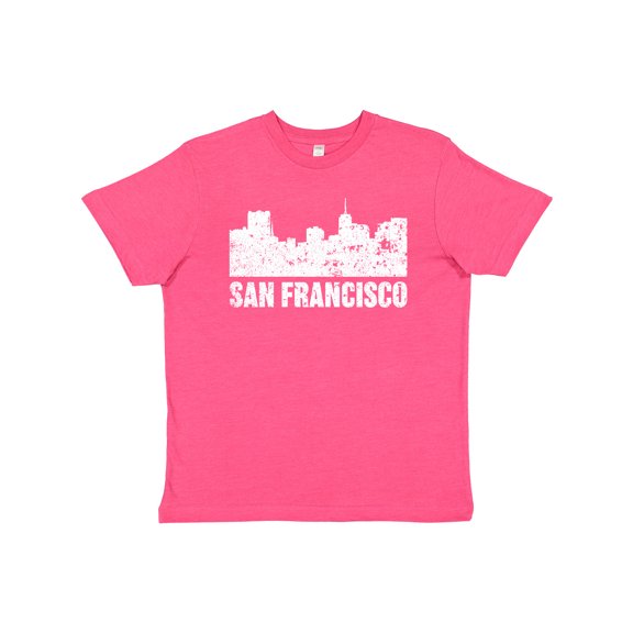 Inktastic San Francisco Skyline with Grunge Youth T-Shirt