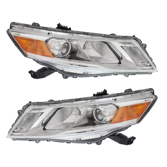 For Honda Crosstour 2013 2014 2015 Headlight Driver and Passenger Side | Pair | CAPA Certified | Replacement For HO2502155, HO2503155 | 33150-TP6-A21, 33100-TP6-A21