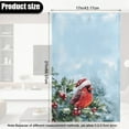 thumbnail image 3 of SCRAWLGOD Christmas Cardinal Holly Snow Print Blue 2 Piece Sofa Headrest Cover 17x27in Anti Slip Headrest Protector for Recline Chair Waterproof PU Leather Couch Head Rest Cover for Home, 3 of 7