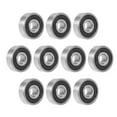 thumbnail image 1 of Rodamiento de bola 628-2RS 8x24x8mm Doble sellado de acero cromado Paquete de 10, 1 of 4