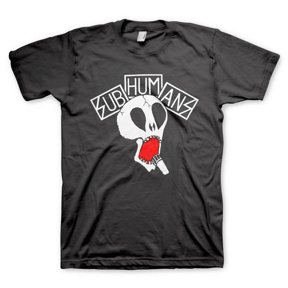 Subhumans Men's Skull T-Shirt Black M | Officially Licensed Merchandise