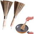 thumbnail image 1 of Cepillos de bambú Ormromra para wok cepillo para botellas de cuello estrecho 2 piezas, 1 of 7