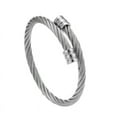 thumbnail image 5 of Hot-Selling Titanium Steel Wire Bracelet - Men's Hip Hop Punk Elastic Open Bangle, 5 of 5