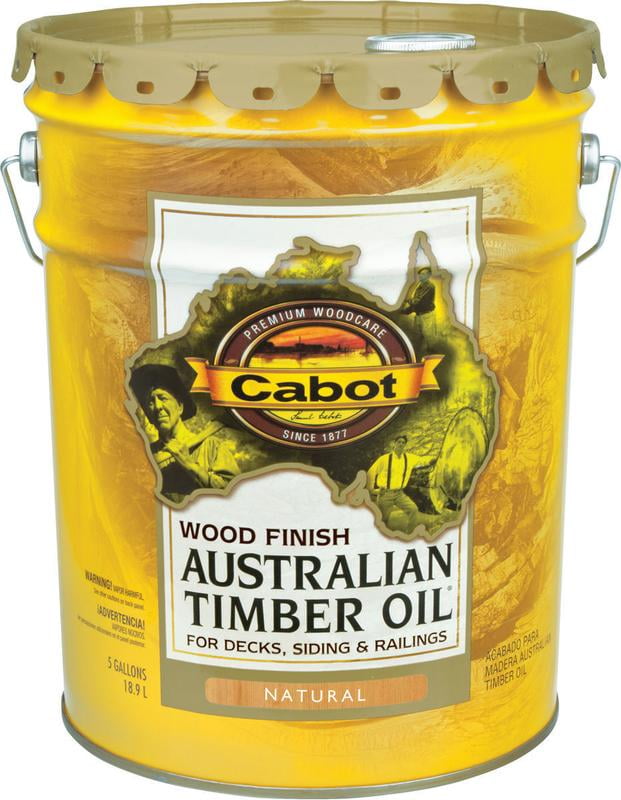 Cabot 19400 5 Gallon Natural Australian Timber Oil Wood Finish Water