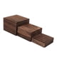 thumbnail image 4 of Juego de 3 Soportes de Madera para Pasteles Y Cupcakes, Elevadores para Buffet, Soporte Cuadrado Multifuncional para Postres, Ideal para Bodas, Fiesta, 4 of 9