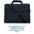 thumbnail image 2 of Laptop Shoulder Bag Compatible With 13-13.3 Inch MacBook Air, MacBook Pro, Notebook Computer, Shockproof Briefcase Shoulder Messenger Bag, Laptop Carrying Handbag for Men/Women, 2 of 7