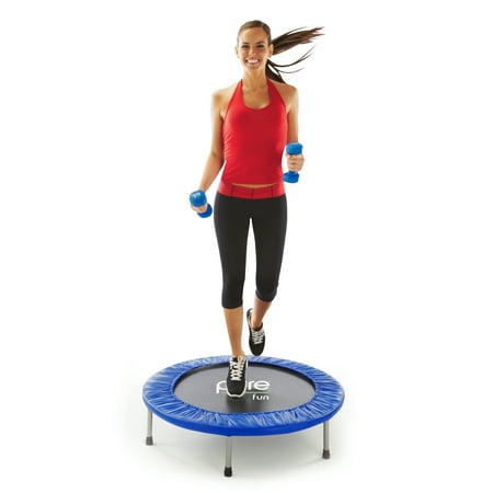 Pure Fun 40-Inch Exercise Fitness Trampoline, 250lb Weight Limit