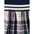 thumbnail image 3 of The Children's Place Baby Toddler Girls Long Sleeve Fleece Varsity Dress, Sizes 6M-5T, 3 of 3