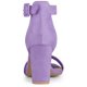 thumbnail image 3 of Sandalias De Tacón Alto Para Mujer Zapatilla Con Punta Abierta Correa De Tobillo Púrpura 43, 3 of 5
