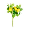 thumbnail image 2 of Rama de limón artificial, planta falsa, centro de mesa, decoración de primavera y verano, color amarillo. Estilo C, 2 of 9