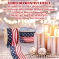 thumbnail image 6 of Patriotic Ribbon, 4Th of July decorations, 10 Yd Length, Wired Edge, Stars Stripes, Patriotic decor, Backyard Gatherings, Navy Red White, 1 Pc, 6 of 6