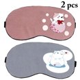 thumbnail image 2 of Coofit 2PCS Eye Mask Creative Cute Adjustable Light Block Eye Cover Sleep Mask, 2 of 6