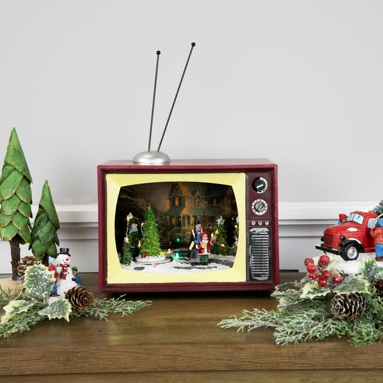 Northlight LED Lighted Animated and Musical TV Scene Christmas