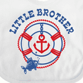 thumbnail image 4 of Inktastic Nautical Little Brother Boys Baby Bib, 4 of 4