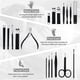 thumbnail image 2 of Manicure Set, Pedicure Kit 18 Pieces, Nail Care Nail Clippers Set Stainless Steel Care Tools For Travel (black), 2 of 5