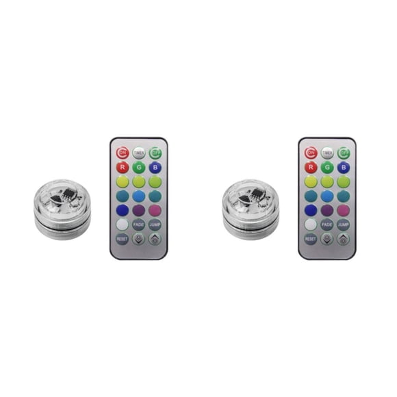 Naiovety Adhesivo inalámbrico LED Luz ambiental Control remoto Iluminación automática Luces nocturnas Lámpara para decoración de jarrones 1 1 luz 2Conjunto