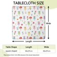 thumbnail image 2 of Flower Fairy Princess Pattern Square Fitted Tablecloth with Elastic Edge,Square Table Cover,Washable Elastic Table Cover for Home Kitchen Party Decor 36"x36", 2 of 6
