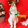 thumbnail image 4 of NIBOLOG Pet Collar Super Soft Friendly to Skin Washable Fade-Resistant Allergy Free Decorative Polyester Fiber Lovely Kitty Xmas Collar Winter Pet Shawl Pet Supplies, 4 of 8