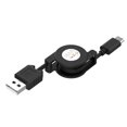 thumbnail image 4 of Grofry Type-C Retractable Data Sync Phone USB 3.1 Charging Cable Cord for Android iOS Black, 4 of 8