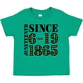 thumbnail image 3 of Inktastic Juneteenth Since 6-19-1865 Boys or Girls Toddler T-Shirt, 3 of 5