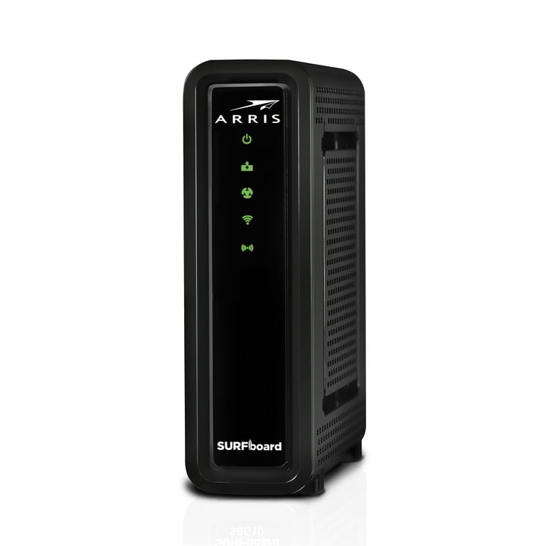 ARRIS SURFboard 16x4 Cable Modem / AC1600 Dual-Band WiFi Router. Approved  for XFINITY Comcast, Cox, Charter and most other Cable Internet providers  for plans up to 300 Mbps. 